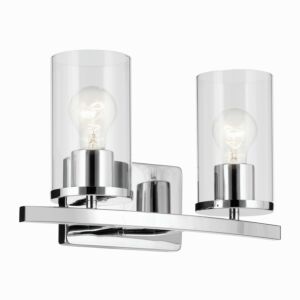 Crosby  Bathroom Vanity Light in Chrome by Kichler