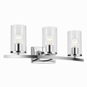 Crosby  Bathroom Vanity Light in Chrome by Kichler