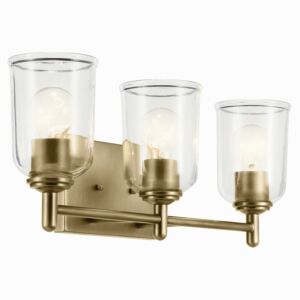 Shailene  Bathroom Vanity Light in Natural Brass by Kichler