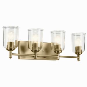 Shailene  Bathroom Vanity Light in Natural Brass by Kichler