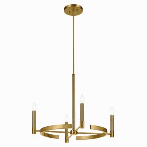 Tolani  Chandelier in Brushed Natural Brass by Kichler