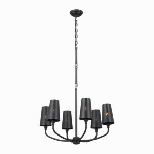 Adeena  Chandelier in Black by Kichler