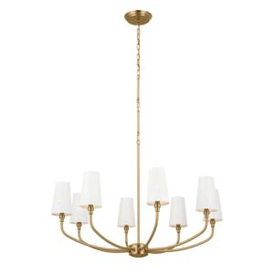 Adeena  Chandelier in Brushed Natural Brass by Kichler