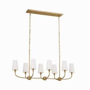 Adeena  Linear Chandelier in Brushed Natural Brass by Kichler