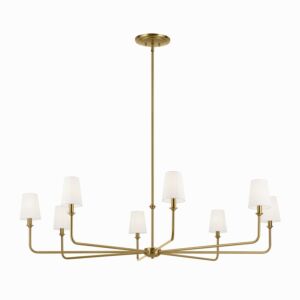 Pallas  Chandelier in Brushed Natural Brass by Kichler