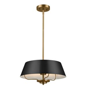 Luella  Pendant Semi Flush Mount in Black by Kichler