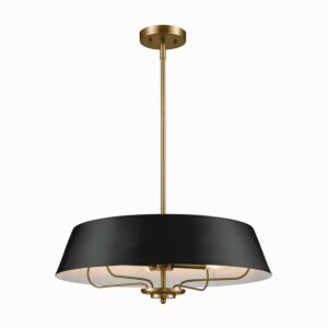 Luella  Pendant Semi Flush Mount in Black by Kichler