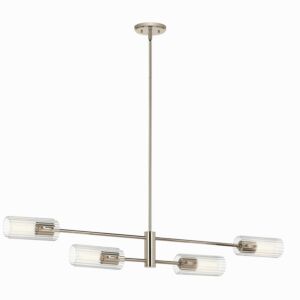 Velestino  Linear Chandelier in Polished Nickel by Kichler