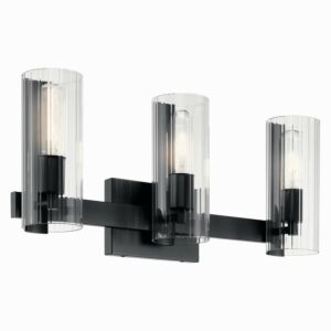 Jemsa  Bathroom Vanity Light in Black by Kichler