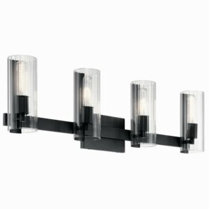 Jemsa  Bathroom Vanity Light in Black by Kichler