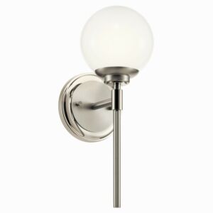 Benno  Wall Sconce in Polished Nickel by Kichler