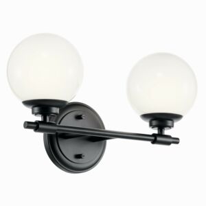 Benno  Bathroom Vanity Light in Black by Kichler