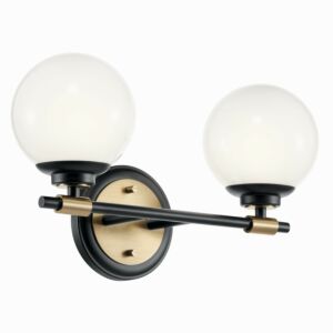 Benno  Bathroom Vanity Light in Black by Kichler