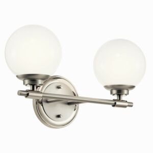 Benno  Bathroom Vanity Light in Polished Nickel by Kichler