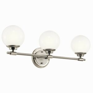 Benno  Bathroom Vanity Light in Polished Nickel by Kichler