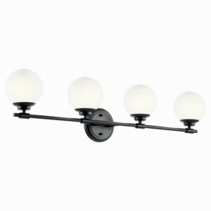 Benno  Bathroom Vanity Light in Black by Kichler