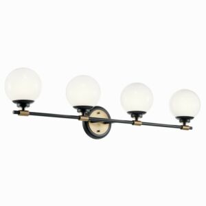 Benno  Bathroom Vanity Light in Black by Kichler