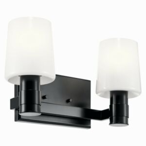 Adani  Bathroom Vanity Light in Black by Kichler