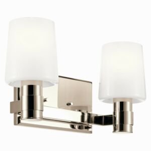 Adani  Bathroom Vanity Light in Polished Nickel by Kichler