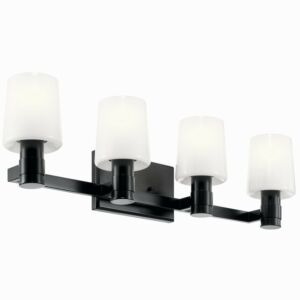 Adani  Bathroom Vanity Light in Black by Kichler