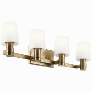 Adani 4-Light Bathroom Vanity Light in Champagne Bronze