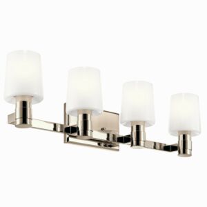 Adani  Bathroom Vanity Light in Polished Nickel by Kichler