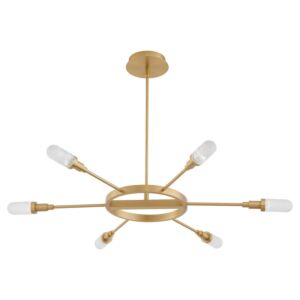 Sperano LED Chandelier in Aged Brass by Oxygen Lighting