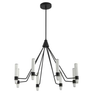 Ethos LED Chandelier in Black by Oxygen Lighting