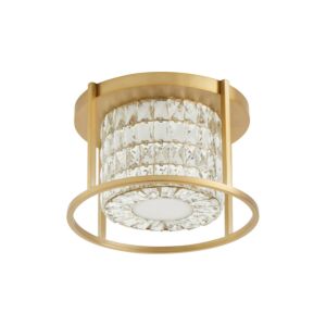 Elan LED Ceiling Mount in Aged Brass by Oxygen Lighting