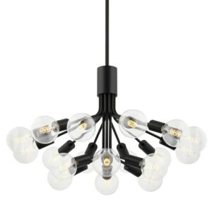 Drea  Chandelier in Soft Black by Mitzi