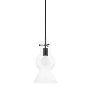 Mirabel  Pendant in Soft Black by Mitzi