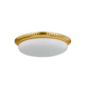 North Castle LED Flush Mount in Aged Brass by Hudson Valley