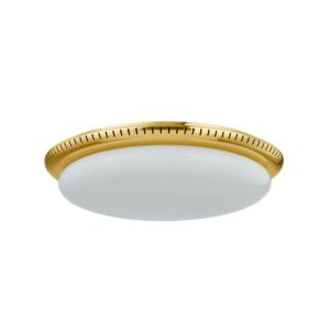 North Castle LED Flush Mount in Aged Brass by Hudson Valley