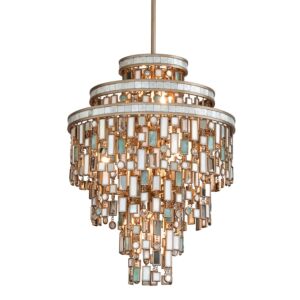 Dolcetti  Chandelier in Champagne Leaf by Corbett Lighting