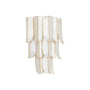 Cartagena  Wall Sconce in Vintage Gold Leaf by Corbett Lighting