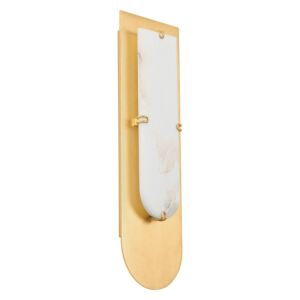 Alexandrite LED Wall Sconce in Vintage Gold Leaf by Corbett Lighting