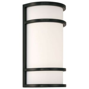 Cove Dual Voltage LED Outdoor Wall Mount in Black by Access