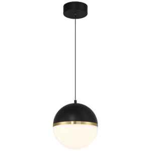 Unity LED Pendant in Blackith Antique Brushed Brass by Access