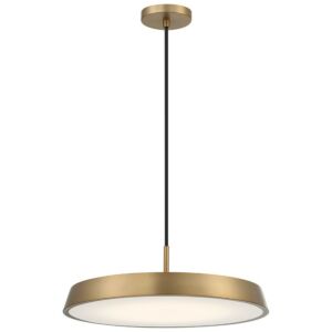 Tallinn LED Pendant in Brushed Gold by Access