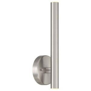 Pipeline LED Wall Sconce in Brushed Steel by Access