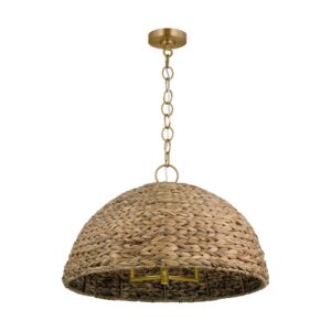 Cay  Pendant in Burnished Brass by Visual Comfort Studio