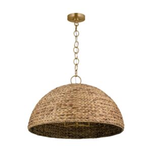 Cay  Pendant in Burnished Brass by Visual Comfort Studio