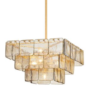 Regal  Chandelier in Vintage Gold Leaf by Corbett Lighting