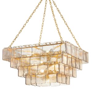 Regal  Chandelier in Vintage Gold Leaf by Corbett Lighting