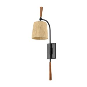 Harlyn  Wall Sconce in Textured Black by Troy Lighting