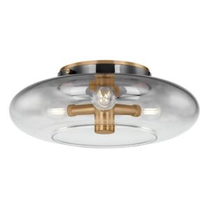 Gunner  Flush Mount in Patina Brass by Troy Lighting