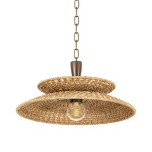 Landry  Pendant in Bronze Leaf by Troy Lighting