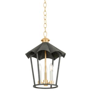 Wildomar  Lantern in Vintage Gold Leaf French Iron by Troy Lighting