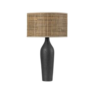 Wingdale  Table Lamp in Aged Brass Ceramic Black Ash by Hudson Valley