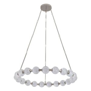 Marni LED Chandelier in Polished Nickel by Alora